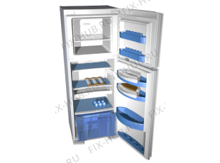 Холодильник Gorenje RF67304W (155278, HZZS3067BF) - Фото